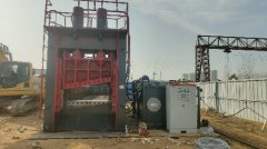 山东江山重工500吨龙门剪郑州试机现场